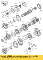 131280690, Kawasaki, wa?-wyj?cie przek?adni er650 kawasaki  er-6f er-6n kle klz vulcan 650 1000 2012 2013 2014 2015 2016 2017 2018 2019 2020 2021, Nowy