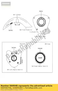 kawasaki 560540706 marca, tampa cl, kawasaki vn1700k - Lado inferior