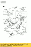 140730067, Kawasaki, condotto, sx zx1000-c1h kawasaki zx 1000 2004 2005, Nuovo