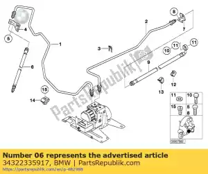 bmw 34322335917 brake hose - Bottom side