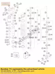 Ici, vous pouvez commander le adaptateur cpl. D = 50 h = 26,5 auprès de KTM , avec le numéro de pièce 50180384S: