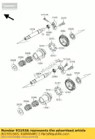 921531563, Kawasaki, boutflens, 6x25 zx1400a6f kawasaki gtr zx zzr 1000 1400 2006 2007 2008 2009, Nieuw