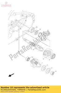 yamaha 93306204YH00 llevando - Lado inferior