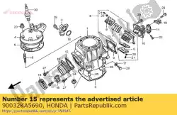 Aqui você pode pedir o parafuso, pino (especial) em Honda , com o número da peça 90032KA5690: