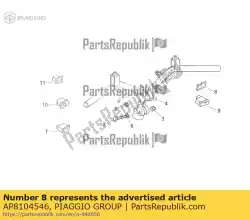 Tutaj możesz zamówić wtyczka od Piaggio Group , z numerem części AP8104546: