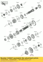 132620921, Kawasaki, marcia, uscita bassa, 38t kawasaki ninja ex krt edition b z  a 300 abs z300 ex300 se 300se kle300 versysx , Nuovo