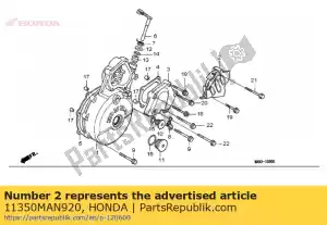 Honda 11350MAN920 pokrywa komp., l. rr. - Dół