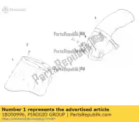 1B000996, Piaggio Group, voorspatbord     , Nieuw