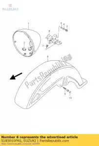 suzuki 5185010FA0 staffa comp, lui - Il fondo