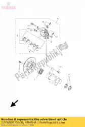 Ici, vous pouvez commander le ensemble piston, étrier auprès de Yamaha , avec le numéro de pièce 1UYW00575000: