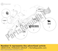 1B001439, Aprilia, etichetta 