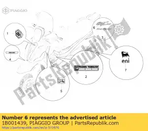 Piaggio Group 1B001439 etykieta ?wycieczki sportowe? - Dół