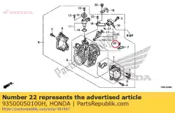 schroef, pan, 5x10 van Honda, met onderdeel nummer 93500050100H, bestel je hier online: