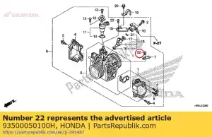 Honda 93500050100H screw, pan, 5x10 - Bottom side