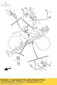 yamaha 5XC855400000 c.d.i. unidade de montagem - Lado inferior