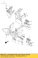 4352110D00, Suzuki, brkt,footrest,l suzuki gsf bandit  v limited z vz gsf400 400 , New