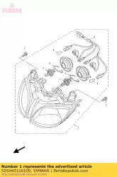 Here you can order the headlight unit ass from Yamaha, with part number 52SH43100100: