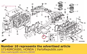 Honda 17140MCA000 blad, inlaatspruitstuk - Onderkant