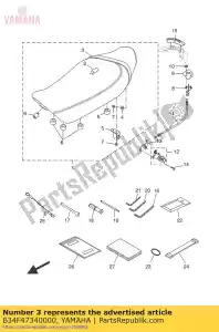 yamaha B34F47340000 band seat - Bottom side