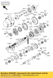 kawasaki 920261271 espaçador zg1000-a1 - Lado inferior