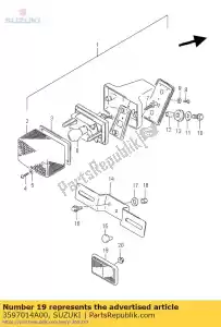 Suzuki 3597014A00 refletor, refle - Lado inferior