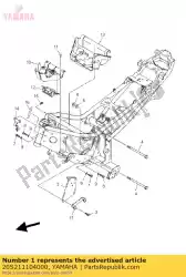 Aqui você pode pedir o frame comp. Em Yamaha , com o número da peça 20S211104000: