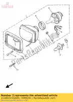 11U84321G000, Yamaha, soczewka, reflektor yamaha xj xt xtz tenere xjf supertenere 600 900 750, Nowy