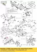 110564407, Kawasaki, bracket kvf750gff kawasaki  brute force 750 2015 2016 2017 2018 2019 2020 2021, Nouveau