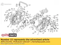 AP9150346, Piaggio Group, Jet aprilia  mxv rxv rxv sxv sxv 450 550 2006 2008 2009 2010 2011, Nuevo