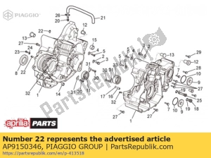 aprilia AP9150346 jet - Lado inferior