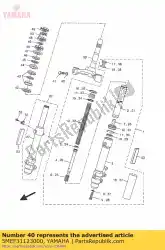 Ici, vous pouvez commander le rondelle, capuchon auprès de Yamaha , avec le numéro de pièce 5MEF31123000: