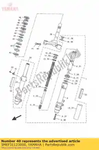 yamaha 5MEF31123000 rondelle, capuchon - La partie au fond