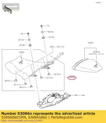 seat-assy, ?? Fr, zwart van Kawasaki, met onderdeel nummer 530660601MA, bestel je hier online: