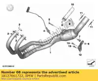 18127661722, BMW, arruela isolante - 6x20x3 bmw   400 600 650 800 2002 2003 2004 2005 2008 2009 2010 2011 2012 2013 2014 2015 2016 2017 2018 2019 2020 2021, Novo