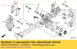 Aqui você pode pedir o conjunto de almofadas, r. Fr. Em Honda , com o número da peça 06452HP0A02: