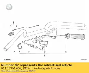 bmw 61131361706 plug housing - 4-polig - Bottom side