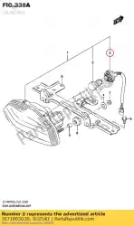 Here you can order the socket & bulb from Suzuki, with part number 3571803G30: