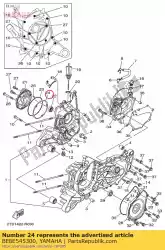 Here you can order the gasket from Yamaha, with part number BE8E545300: