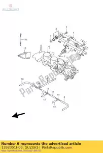 suzuki 1368301H00 hose - Bottom side