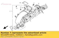 Aqui você pode pedir o fender b, rr. Em Honda , com o número da peça 80106MY3000:
