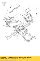 Aquí puede pedir moldura del guardabarros trasero de Triumph , con el número de pieza T2304858: