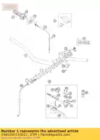 5480200110017, KTM, manillar d = 28 mm de alto 06 ktm exc sx sxs xc xcf xcr 125 200 250 300 400 450 505 525 530 540 2005 2006 2007 2008 2009 2010 2011, Nuevo