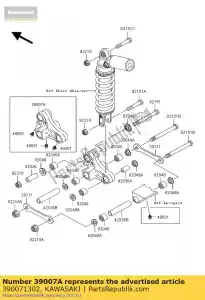 Kawasaki 390071302 bras-susp, uni trak - La partie au fond