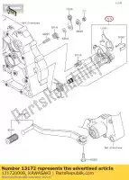 131720009, Kawasaki, eixo-montagem-mudança klx125cdf kawasaki  d tracker klx 125 140 150 2010 2011 2012 2013 2015 2016 2017 2018 2019 2020 2021, Novo