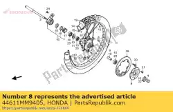 Ici, vous pouvez commander le ensemble de rayons b, fr. (b9x247. 0) auprès de Honda , avec le numéro de pièce 44611MM9405: