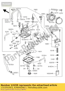 Kawasaki 131591063 connettore, acceleratore ca - Il fondo