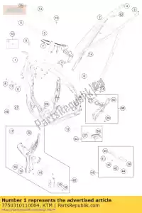 ktm 7750310110004 frame '775n1 - Il fondo