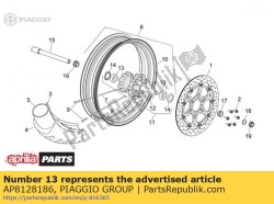 Aprilia AP8128186, Lager 6004-2rs d20x42x12, OEM: Aprilia AP8128186