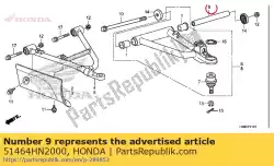 Aqui você pode pedir o colarinho, braço em Honda , com o número da peça 51464HN2000: