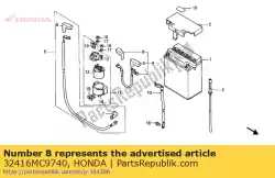 Here you can order the cover a,magnetic from Honda, with part number 32416MC9740: